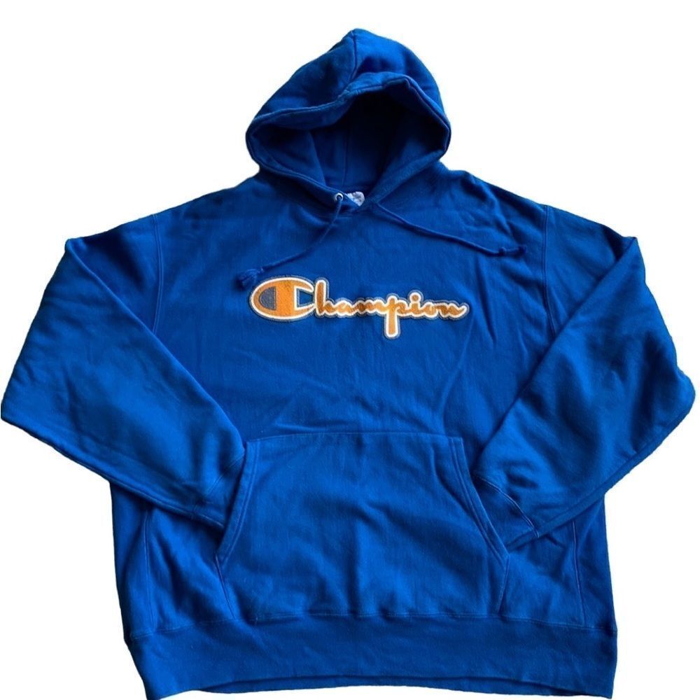 Champion Sweatshirt Reverse Weave Royal Blue Mens 2XL Vintage‎